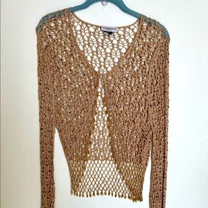 VINTAGE BEADED DETAIL CARDIGAN-PETITE SM